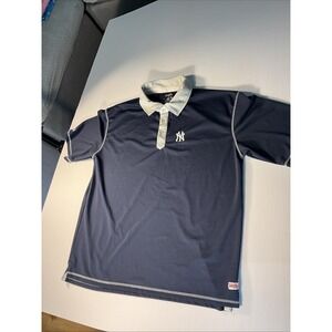 MLB New York Yankees Genuine Merchandise Polo Shirt Baseball Mens 2XL Navy